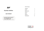 BIF bi-phase interface user manual