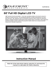 60 Full HD Digital LCD TV Instruction Manual