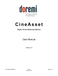 CineAsset User Manual