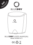BlueDry BD1015 Manual