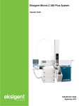 Eksigent MicroLC 200 Plus System Operator Guide