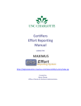 Certifiers Effort Reporting Manual MAXIMUS