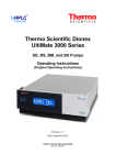Ultimate 3000 Series Sd, Rs, Bm, And Bx Pumps Operating