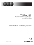 VISTA-120 Installation Instructions