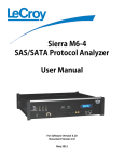 Sierra M6-4 SAS/SATA Protocol Analyzer User Manual