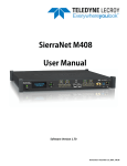 SierraNet M408 User Manual