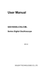 User Manual - Osciloskopy