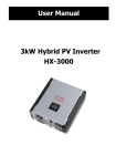 3kW Hybrid PV Inverter HX-3000 User Manual - Solar