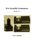 Wet Scientific Goniometer