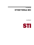 STISETSWeb MO User Manual