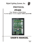 PP405 Manual 08 - Digital Lighting Systems
