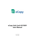 eCopy Hub Card ASY5091 Operation Manuall