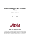 Getting Started with FPGA Advantage Tutorial
