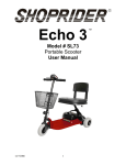 Shoprider Echo 3 User Manual