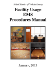 Facility Usage EMS Procedures Manual