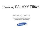 Samsung Galaxy Tab 4 7.0 Manual