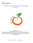 ESS-Supervisor User Manual for OrangeHRM Version 3.0