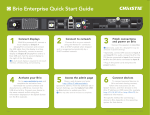Brio Enterprise Quick Start Guide