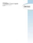 UT69R000 C Cross-Compiler - Aeroflex Microelectronic Solutions