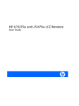 HP LP2275w and LP2475w LCD Monitors