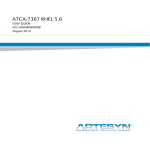 ATCA-7367 RHEL 5.6 User Guide (August 2014)