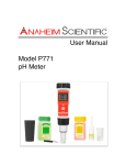 Anaheim Scientific P771 - pH Meter with ATC
