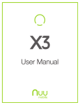 X3 - User Manual