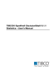 TIBCO Spotfire DecisionSite 9.1.1 Statistics