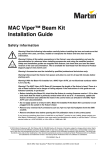 MAC Viper™ Beam Kit Installation Guide