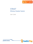 CS540 User Guide - Headset Plus.com