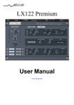 LX122 Premium User Manual - XILS-lab