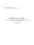 CCSM3.0 User`s Guide - CESM | Community Earth System Model