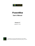 POWERWEB User`s Manual
