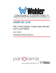 VAMP AC-3/M - Wohler Technologies