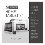 Zipato Wall Tablet User Manual v1.2