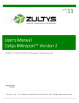 User`s Manual Zultys MXreport™ Version 2