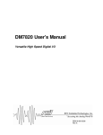 DM7820 User`s Manual