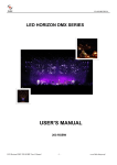 led horizon dmx series user`s manual - Flash