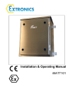 iBATT101 Zone 1 Battery Enclosure Manual