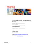 Thermo Scientific Support Guide