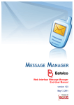 MessageManager Web Interface User Manual