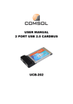 USER MANUAL 2 PORT USB 2.0 CARDBUS UCB-202