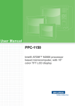 Advantech PPC-1150 User Manual