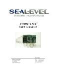 COMM+4.PCI USER MANUAL