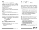 AEMC SR752 AC Current Probe Manual PDF