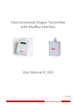 Electrochemical Oxygen Transmitter with ModBus Interface User