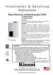 Installation & Servicing Manual: E Series Condensing Boiler