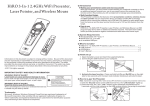 HiRO 3-In-1 2.4GHz WiFi Presenter, Laser Pointer, and