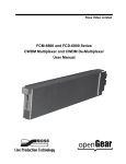 FCM-6800 and FCD-6800 User Manual