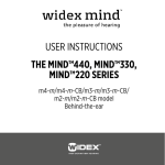 User instrUctions The mind™440, mind™330, mind™220 SerieS